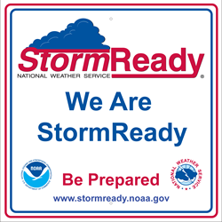 National Weather Service Storm Ready, We Are StormReady, Be Prepared